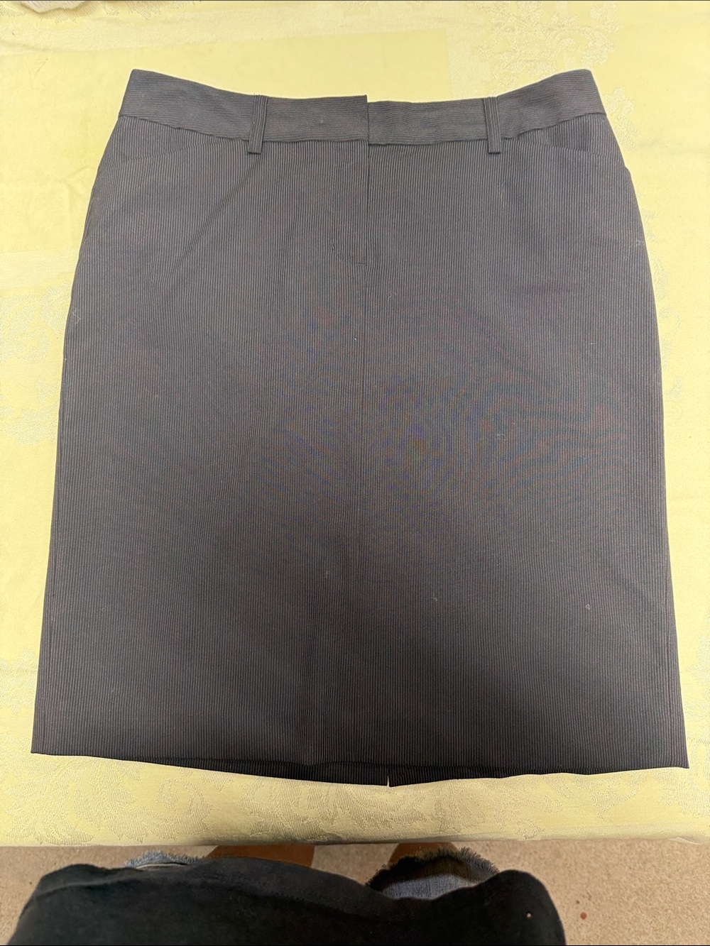 Express Women's Charcoal Pinstripe Pencil Skirt